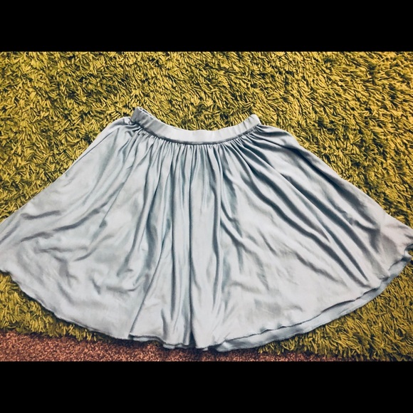 UO Silence and Noise light teal green mini skirt - Picture 3 of 8